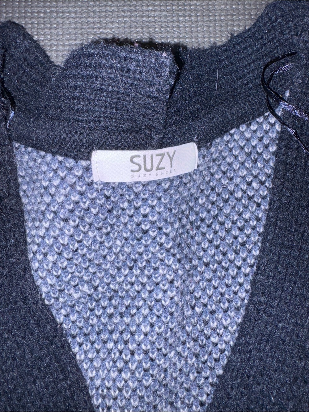Plaid Knit Cardigan - Picture 3 of 3